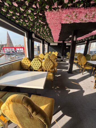 Tour UAE with Rawan - Inside Traditional Dhow Cruise Bur Dubai with Rawan 4