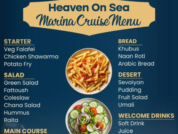 90-Min Dinner Cruise Tour With Rawan - Heaven On Sea